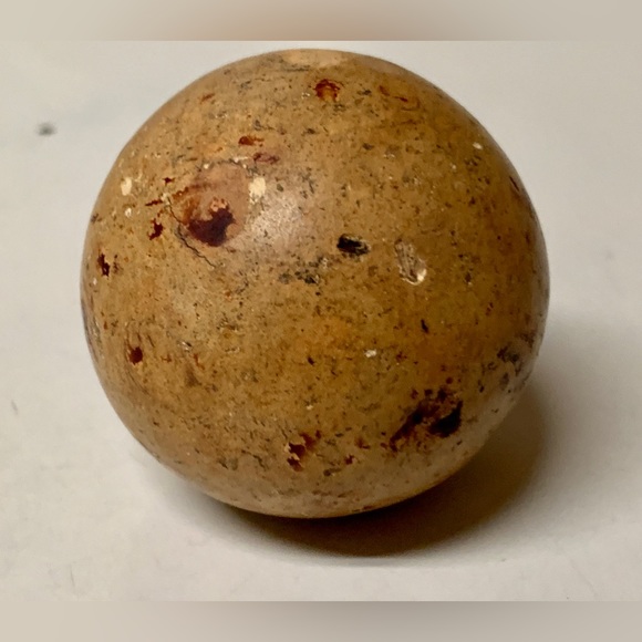 19th Century German Antique Large 1.75” Clay Boulder Marble - Picture 5 of 10